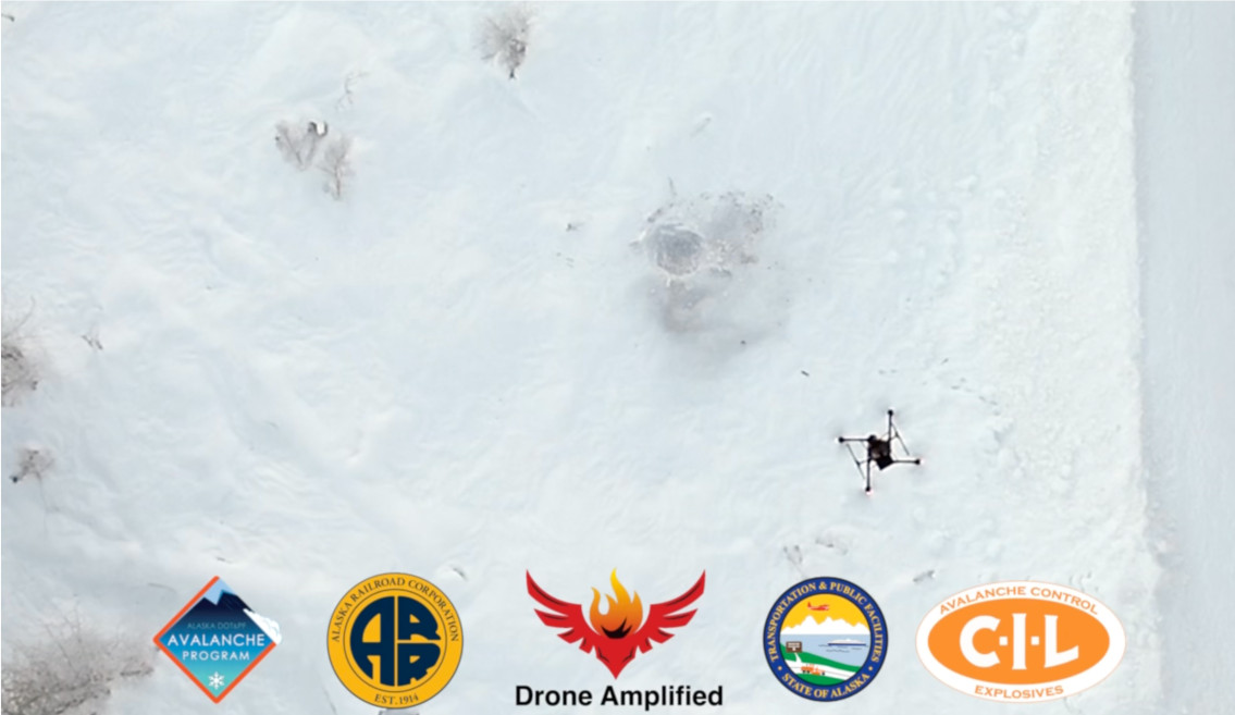Featured image for “Alaska DOT&PF & Alaska Railroad Announce Pioneering Drone Avalanche Mitigation Efforts”